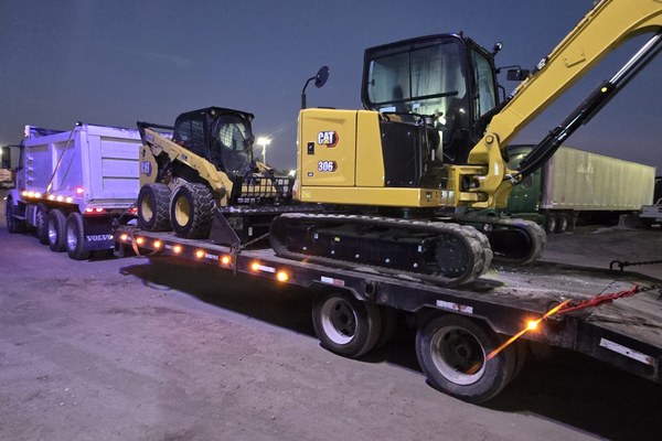 Excavator and skid-steer transport